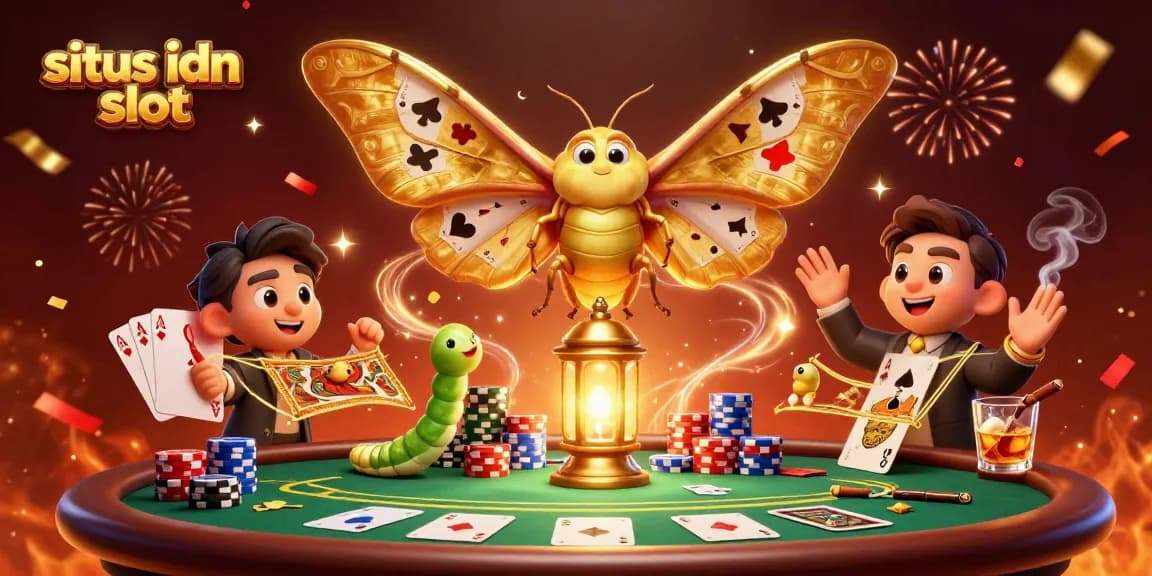 Temukan keseruan bertaruh di situs idn slot melalui ilustrasi memukau dengan suasana kasino.