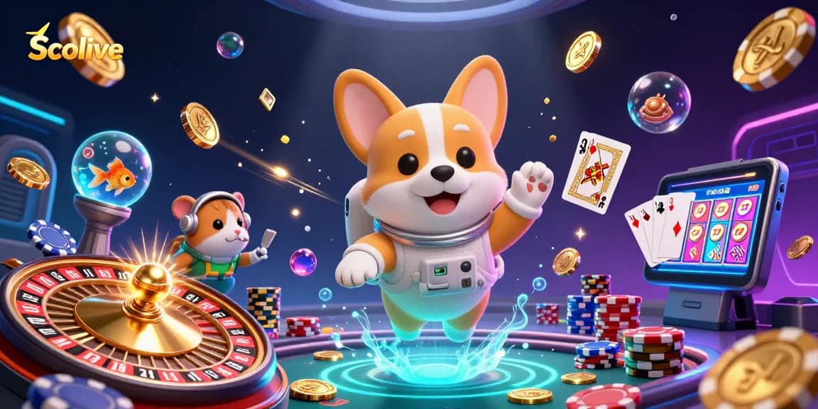 Socolive captivates with vibrant casino illustration featuring a poker-themed space adventure.