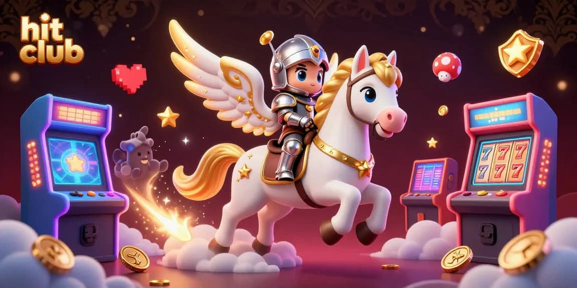 Engage in thrilling games at hit club with a celestial theme and vibrant 3D casino elements.
