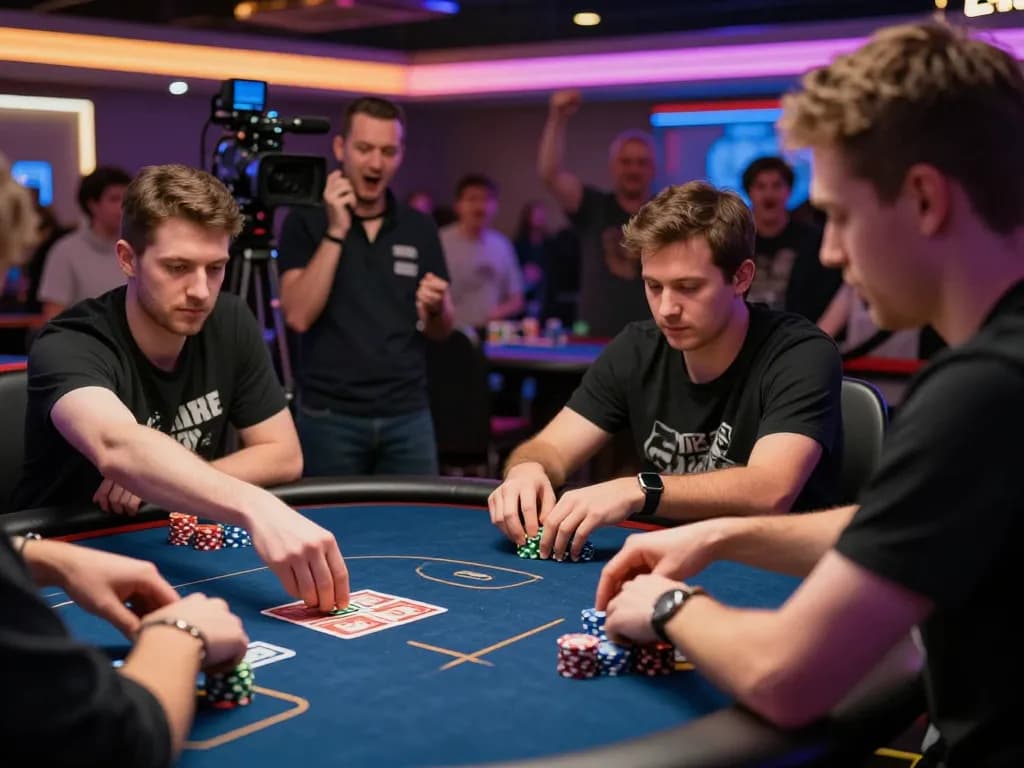 Players enjoy competitive poker action at KP88 with vibrant casino atmosphere and strategic gameplay.