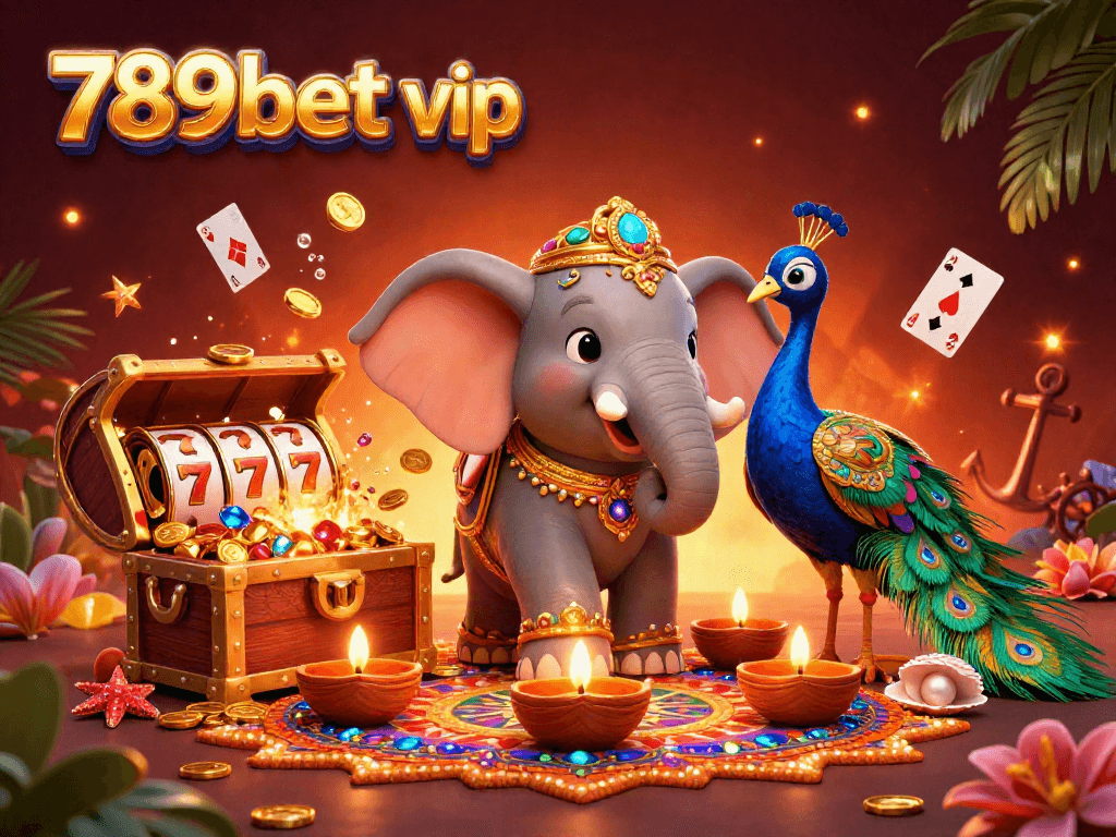 Experience vibrant winnings with 789bet vip in a colorful Diwali-themed casino scene.