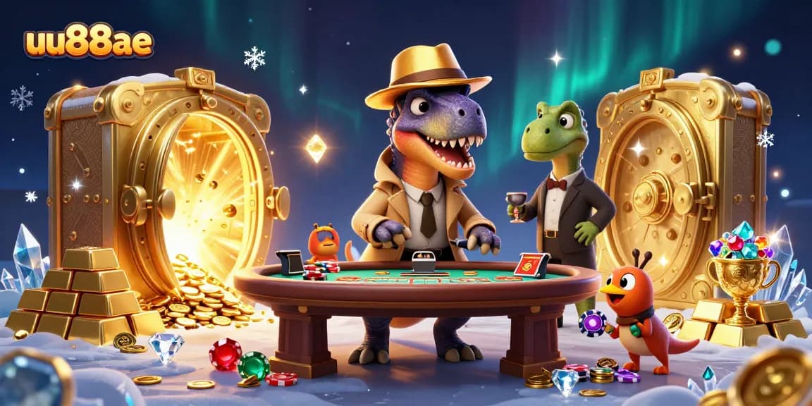 Engage with the thrilling world of uu88ae as a velociraptor attempts to blend in at a blackjack table.