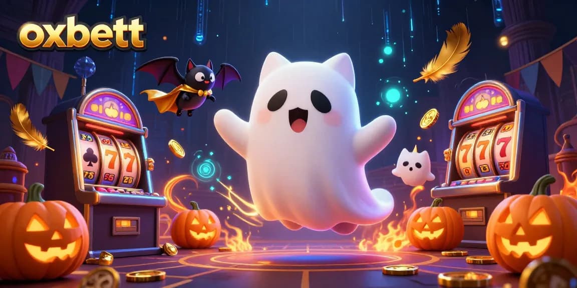Experience the excitement of oxbett in a haunted casino with spooky slots and vibrant characters.