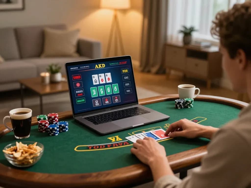 Engaging in a live dealer game of blackjack on LU88, showcasing an immersive online gambling experience.
