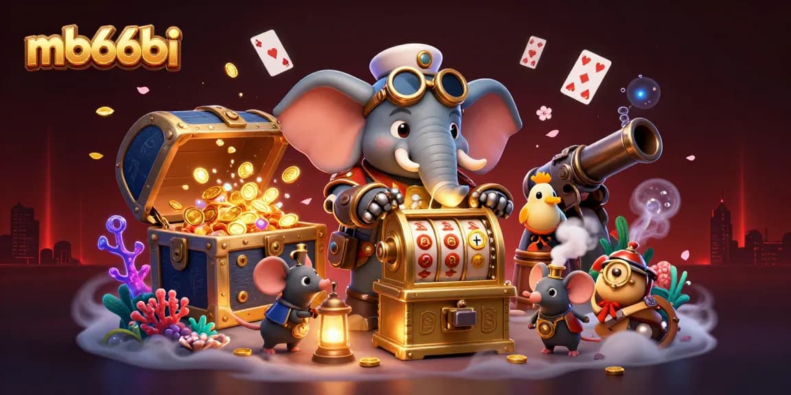 Engage with mb66bi's vibrant 3D casino adventure featuring steampunk elements, exciting gameplay, and golden rewards.