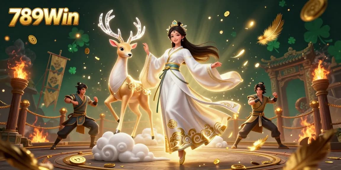 Experience the excitement of 789Win with vibrant 3D characters and dynamic casino elements.