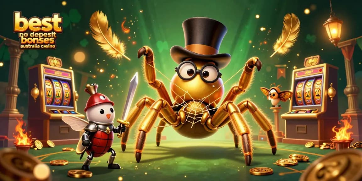 Experience the best no deposit bonuses Australia casino with vibrant characters in a dynamic gaming scene.