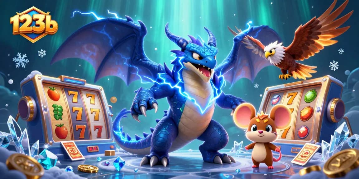 Engage with 123b's thrilling gaming action featuring dynamic slot elements and vibrant, animated characters.