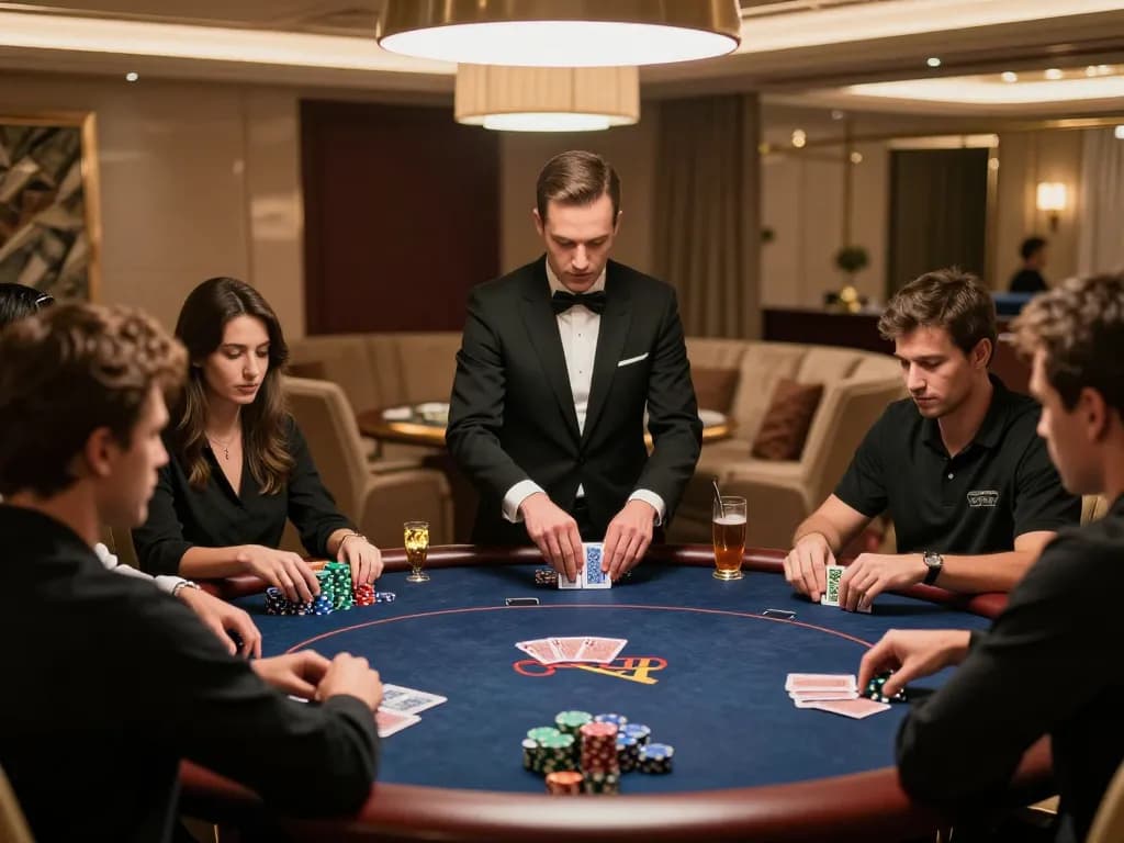 Experience strategic gameplay at new88blog's VIP poker tables where high-stakes excitement unfolds.