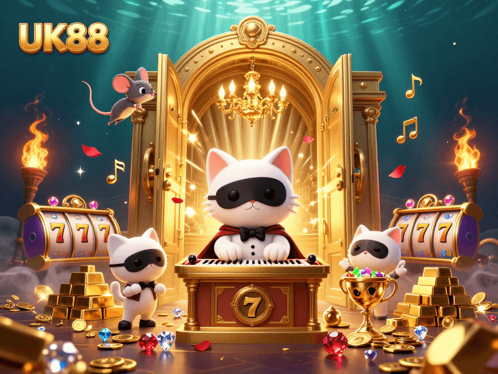 Engage with UK88's exciting casino experience featuring vibrant 3D characters and dynamic gaming elements.