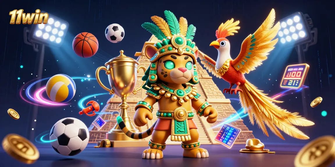 Bet on your favorite games with 11win in this vibrant, action-packed casino scene.