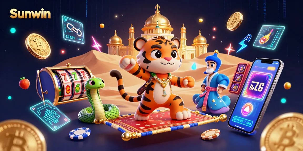 Experience thrilling gameplay at Sunwin with 3D casino elements and vibrant visuals enhancing your adventure.