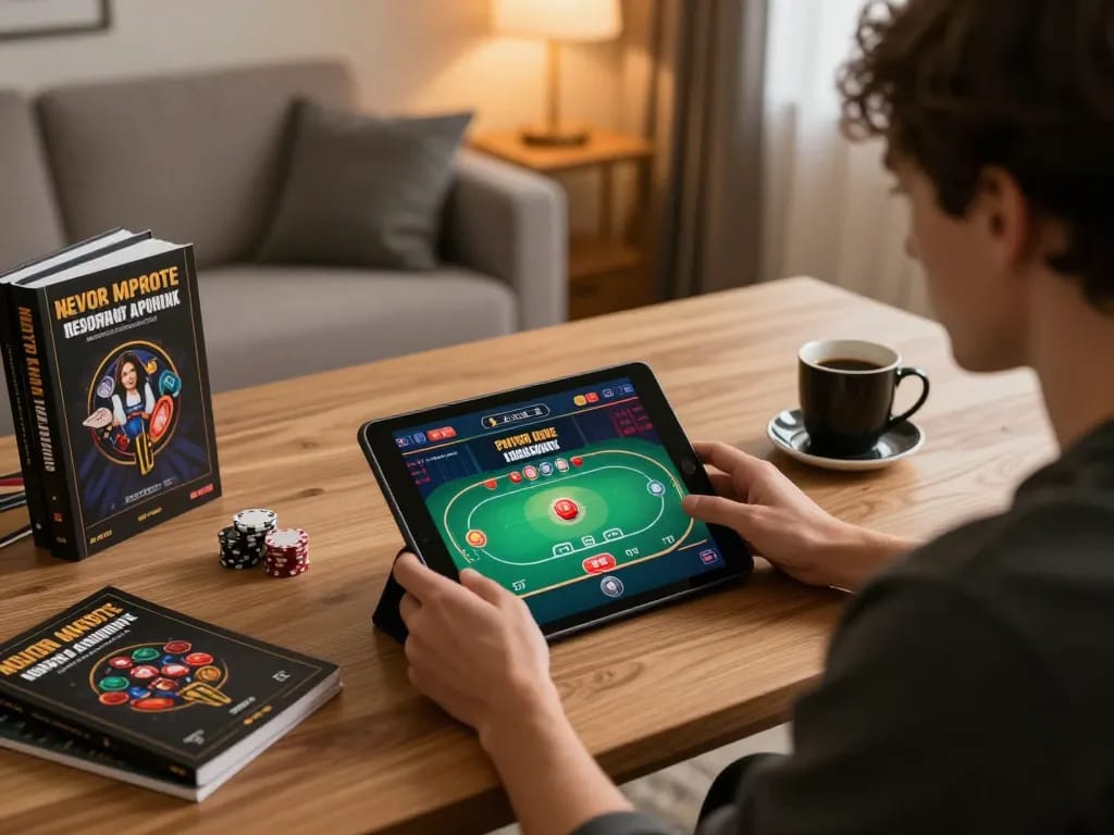 Engaging in a poker game on vt88 within a modern home gaming setup for responsible gambling
