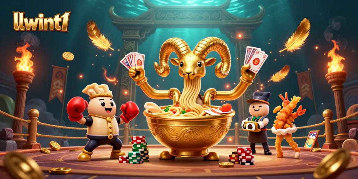 Experience the excitement of llwint1 with vibrant casino characters and dynamic gambling elements in action.
