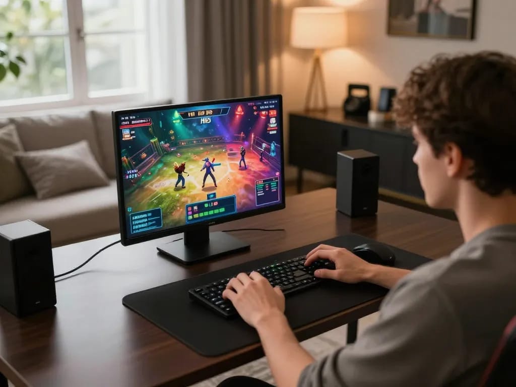 Xem xem đá gà trực tiếp HD trên một chiếc máy tính bảng hiện đại trong không gian ấm cúng