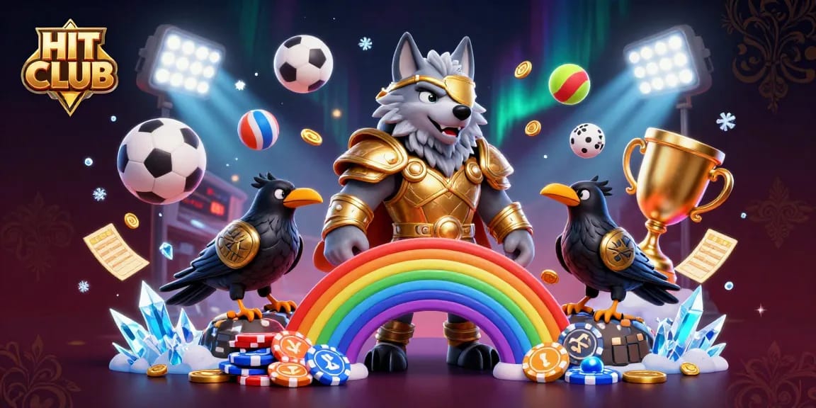 Experience HIT CLUB where Odin and his ravens preside over a dynamic casino scene.
