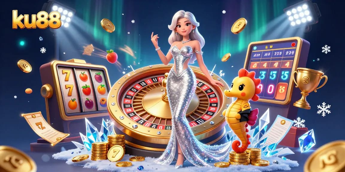 Win big at ku88 with captivating casino adventures featuring a stunning roulette scene.