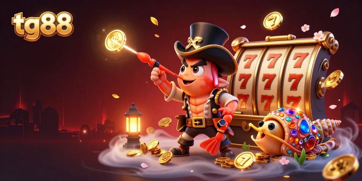 Engage with tg88's thrilling jackpot experience featuring a lively underwater scene.