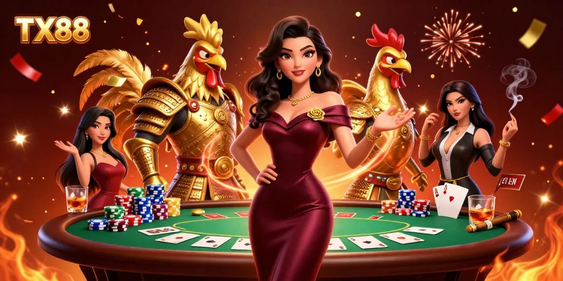 Engage in thrilling winning strategies at TX88 with high-stakes poker and glittering jackpots.