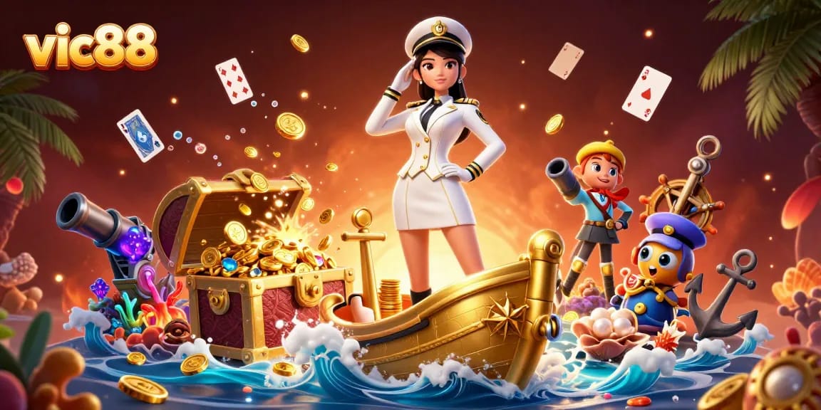 Join the action at vic88, where gamers face exciting challenges amidst treasure and rewards!