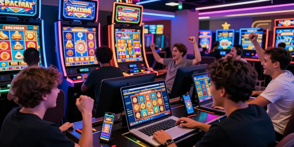 Pengalaman bermain slot SPACEMAN kangtoto secara online dengan pemain yang antusias di berbagai perangkat.