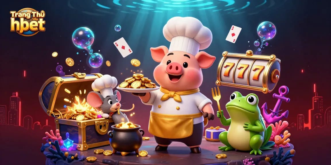 Experience the excitement at Trang Chủ hbet with vibrant casino elements and engaging characters.