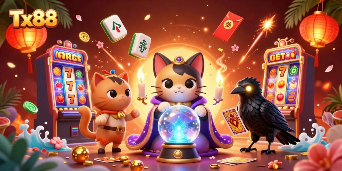 Experience exhilarating slots and gaming thrills at Tx88 with vibrant characters and captivating dynamics.