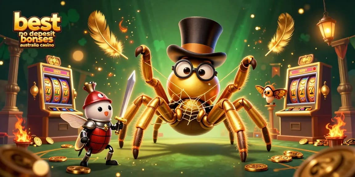 Experience the best no deposit bonuses Australia casino with vibrant characters in a dynamic gaming scene.