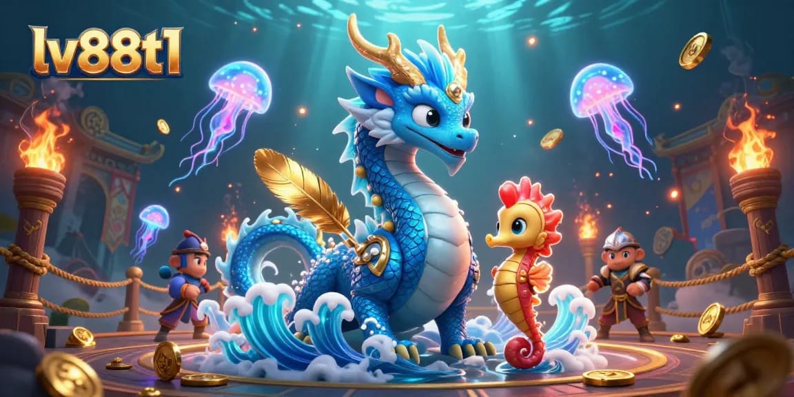 Experience excitement at lv88t1 as the azure water dragon and seahorse knight battle in an underwater gambling arena