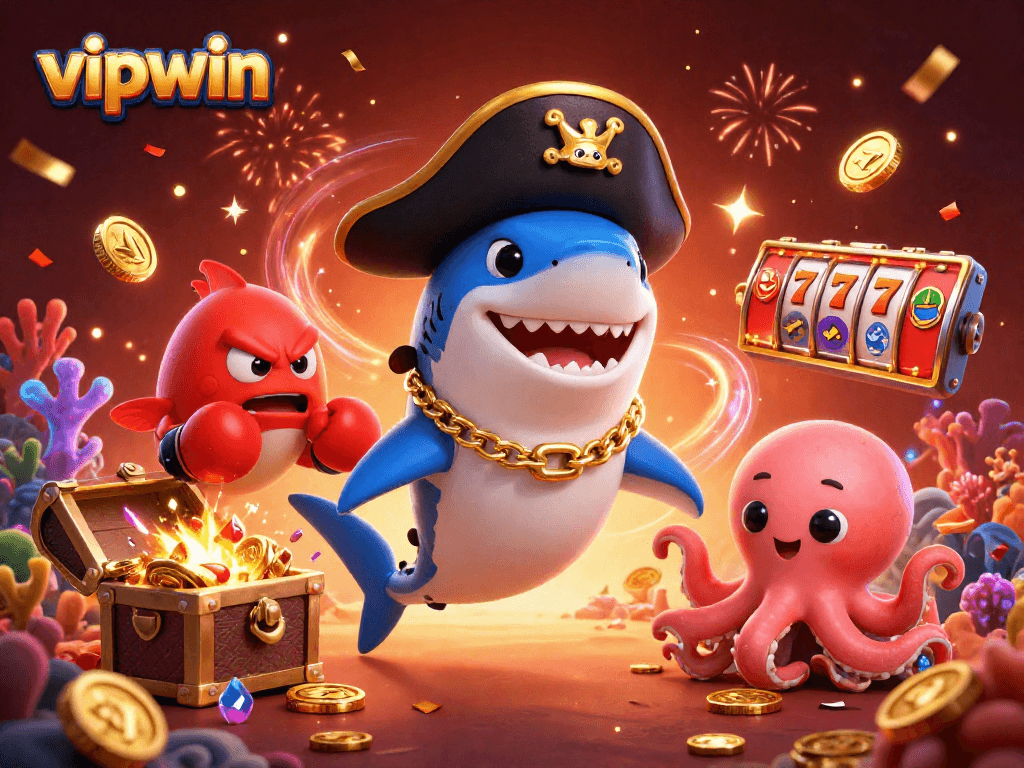Experience thrilling gameplay with vipwin, featuring fun pirate characters and exciting slot elements.
