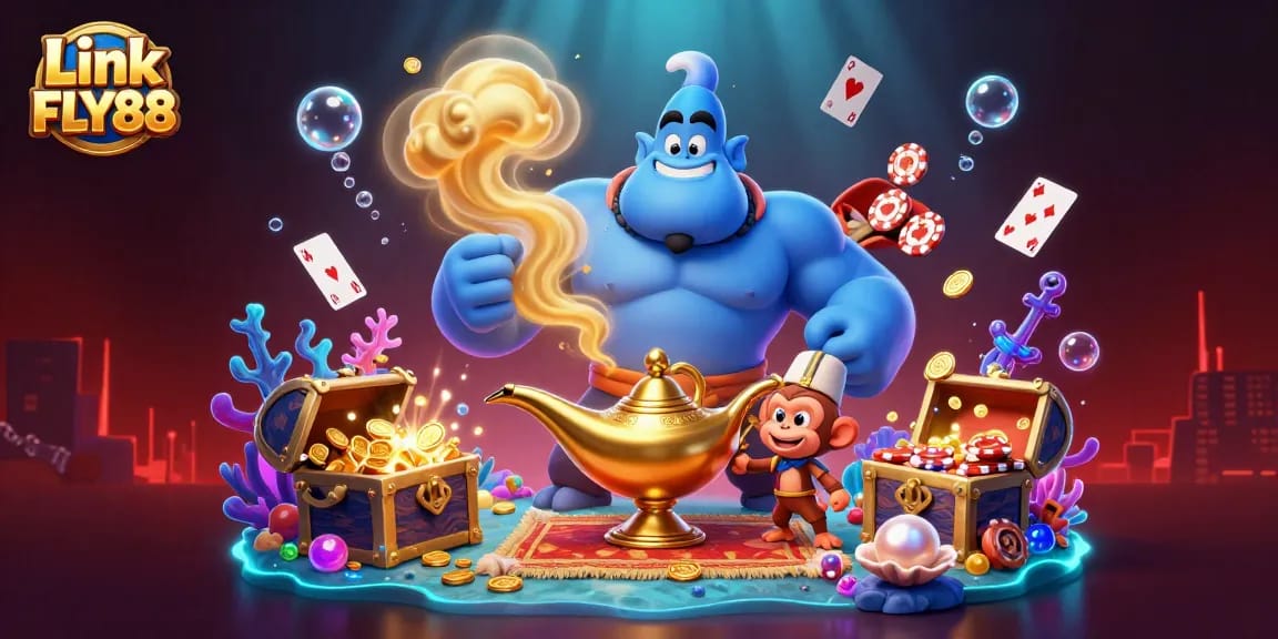 Experience thrilling gameplay with Link FLY88, featuring an energetic casino scene full of excitement.