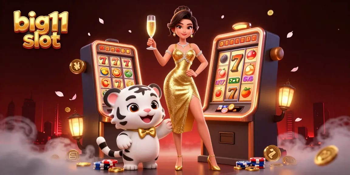 Memenangkan big11 slot dengan kemewahan dan keberuntungan di dalam suasana kasino yang penuh warna.