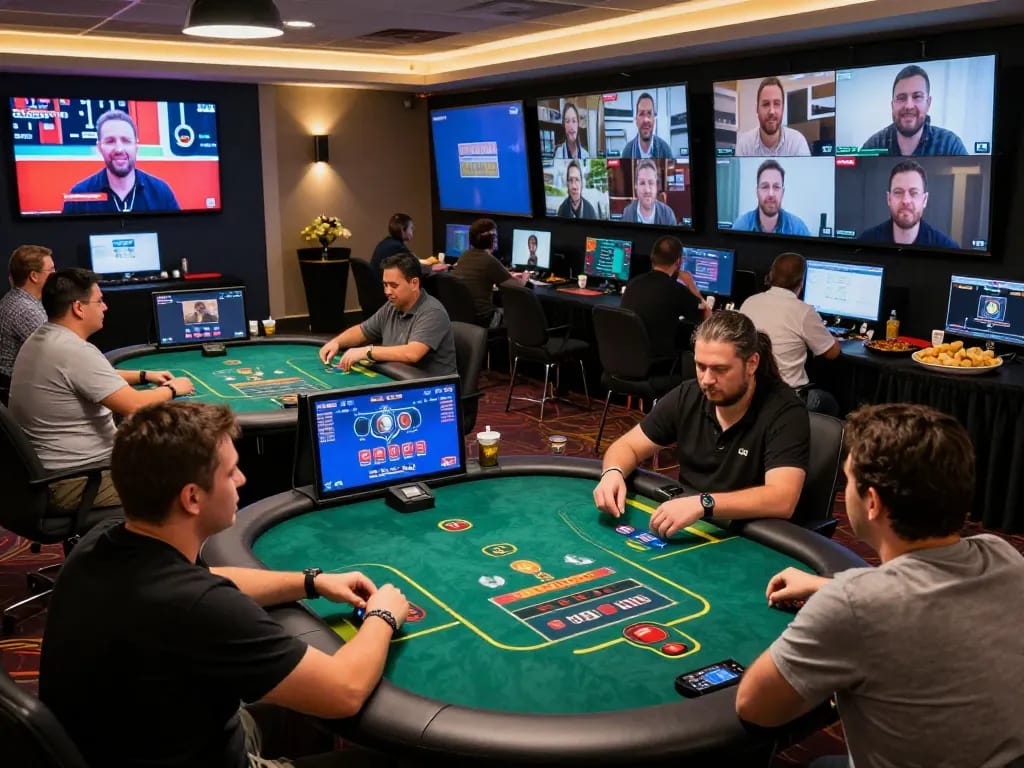 Players enjoying an engaging online gaming experience at 33win with live dealer tables and vibrant interaction