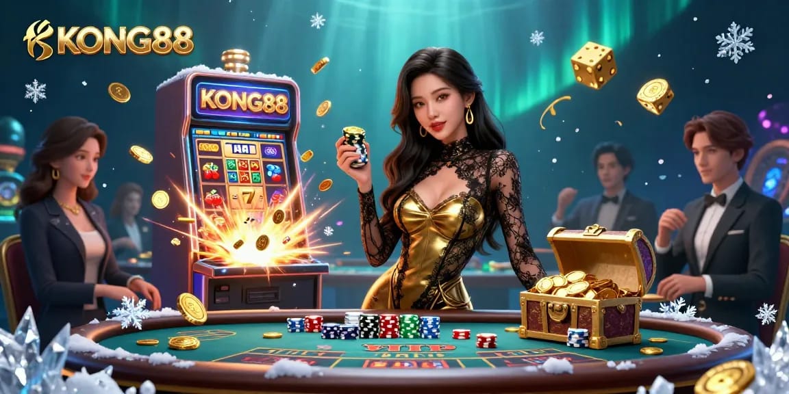 KONG88 offers players an exciting baccarat experience with glamorous visuals, casino action, and winning potential.