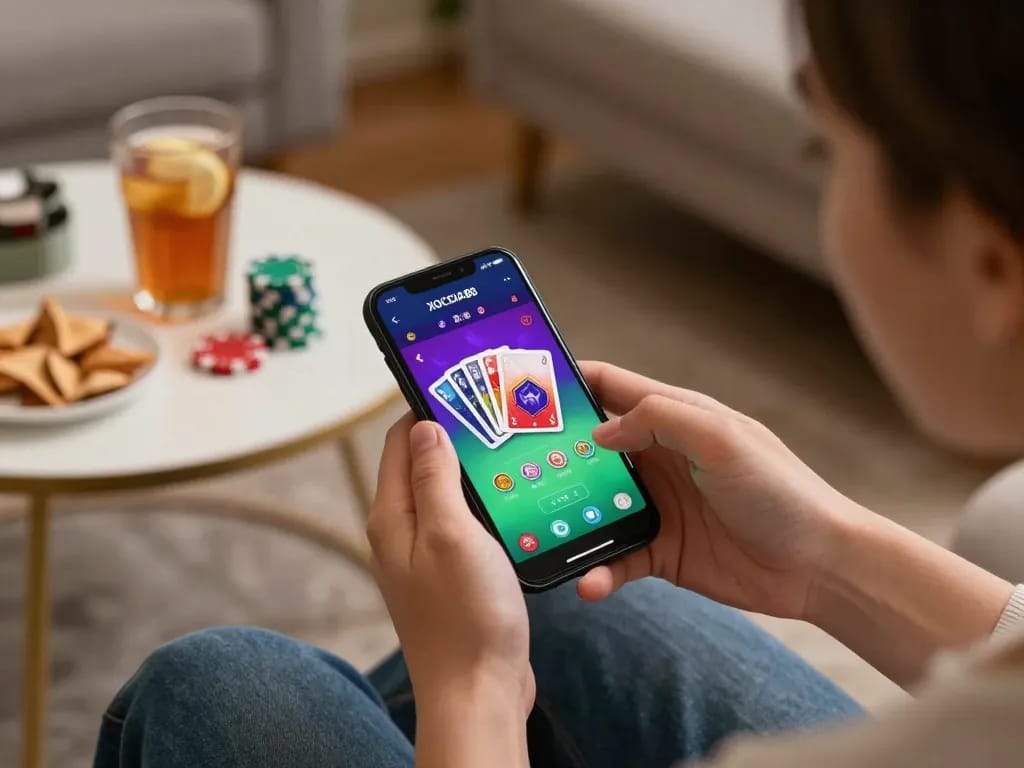 Experience online gaming thrill with XOCDIA88 mobile app in a cozy setting