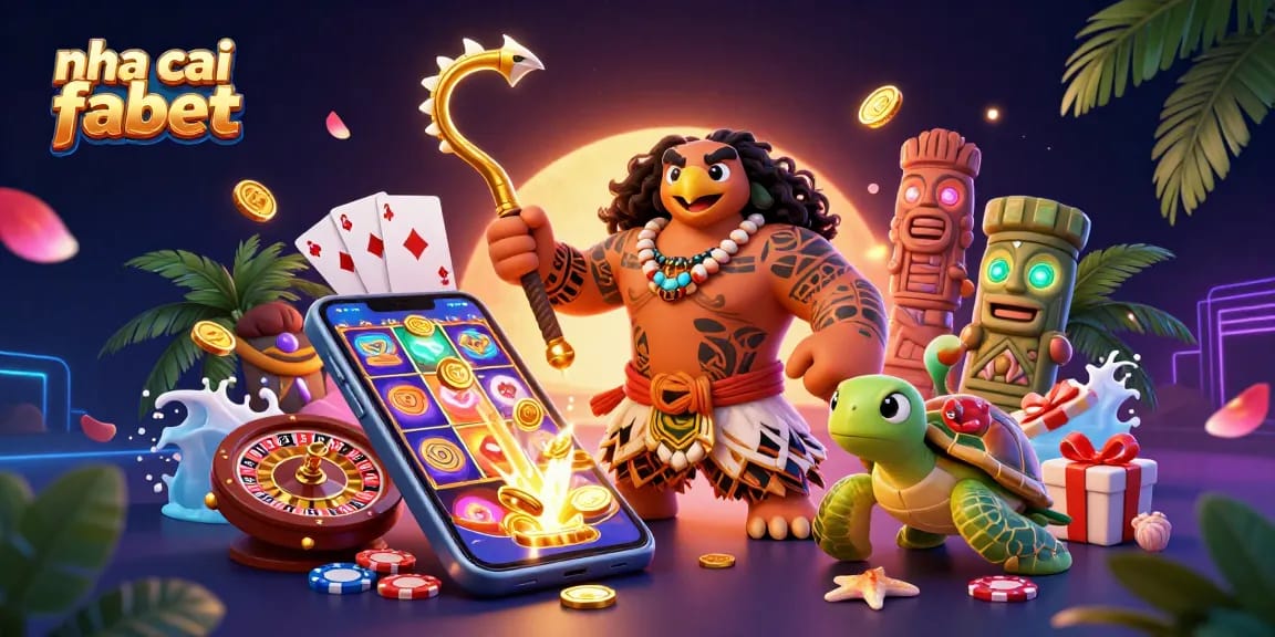 Engage with exciting gameplay at nha cai fabet, featuring dynamic 3D casino elements and vibrant characters.