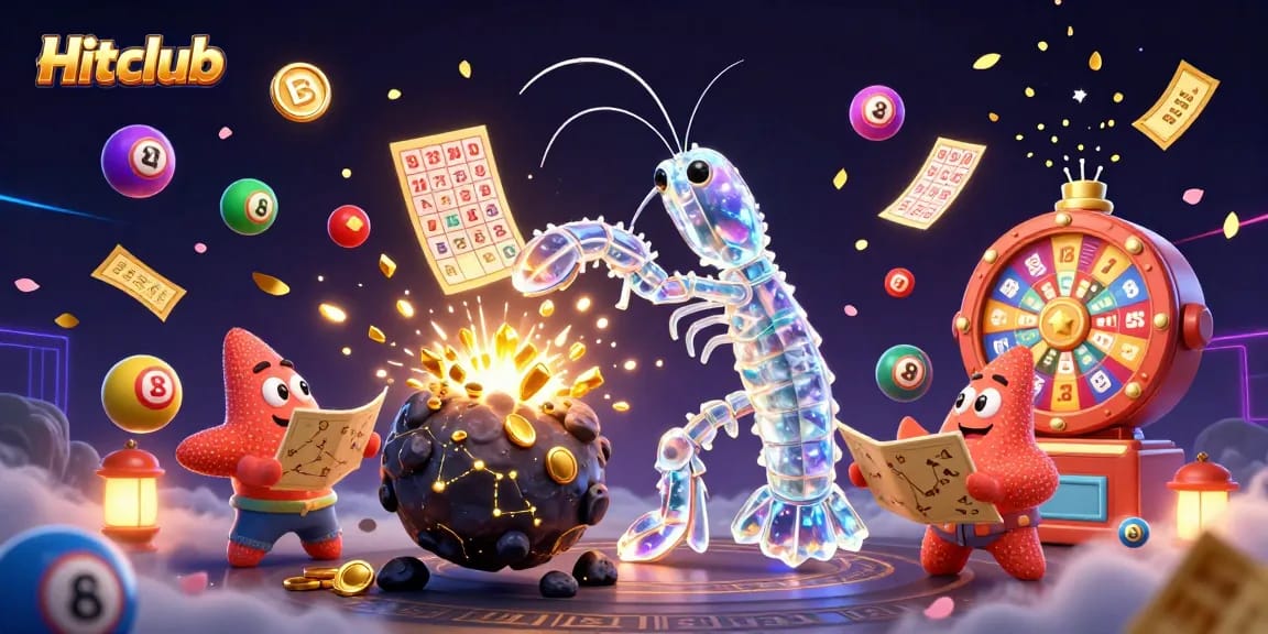 Hitclub offers a thrilling gambling experience with dynamic elements, including a galactic shrimp and vibrant games.