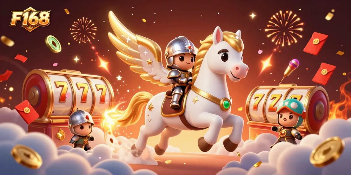 Experience thrilling gameplay with F168 in a captivating 3D casino world featuring mythical elements.