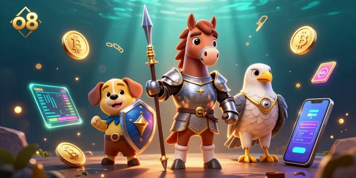 Spin and win with o8's exciting casino games featuring vibrant 3D characters.