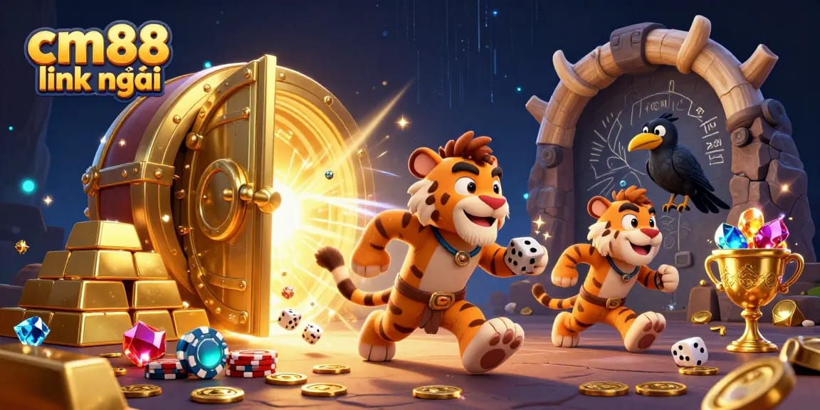 Experience the thrilling cm88 link mới with caveman characters, vibrant casino elements, and dynamic winnings.