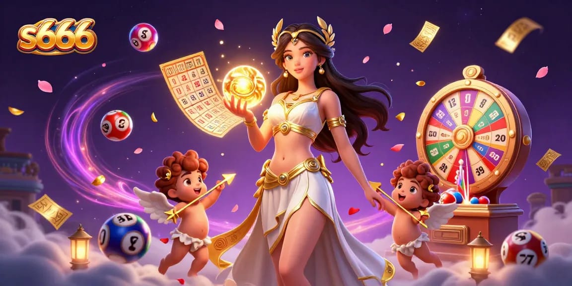 Engage in thrilling s666 gameplay surrounded by vibrant lottery elements and enchanting visuals.