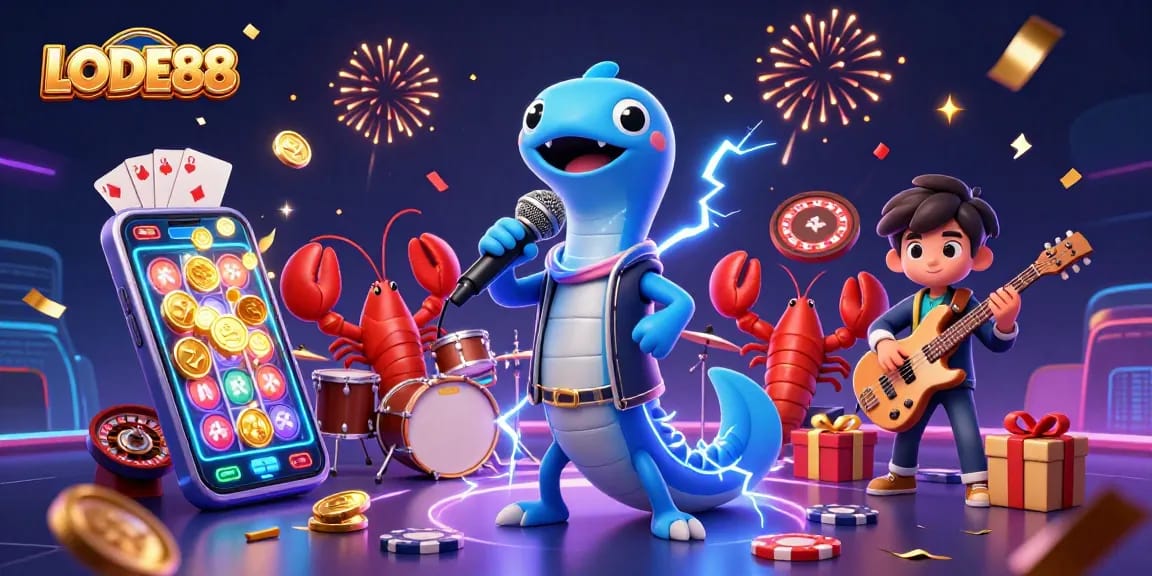 Engage players with LODE88's thrilling underwater casino featuring vibrant characters and exciting games.