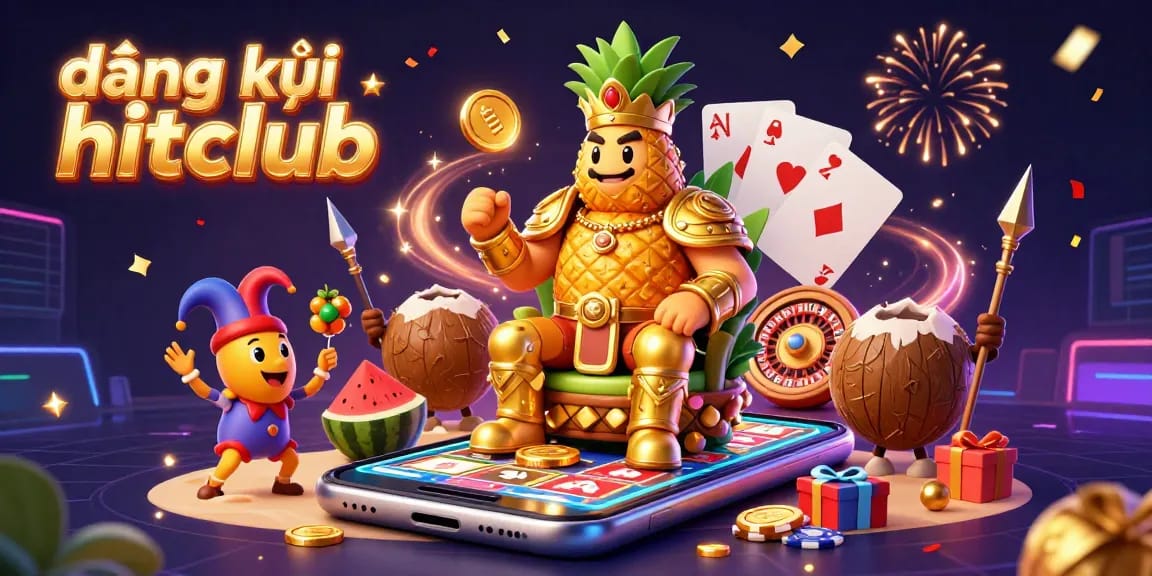 Engage in the thrilling experience of đăng ký hitclub with our vibrant 3D casino illustration showcasing gaming excitement.