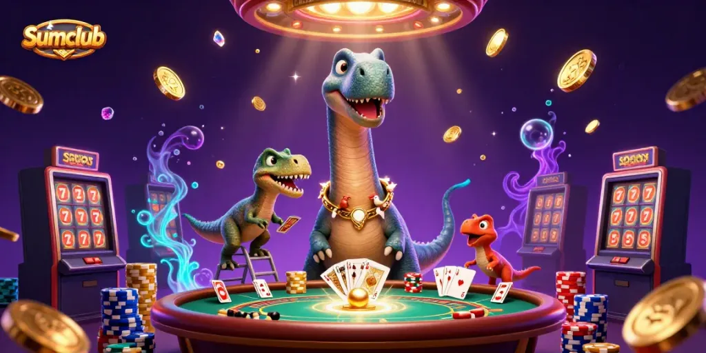 Experience the thrilling Sumclub casino ambiance filled with excitement and vibrant energy.