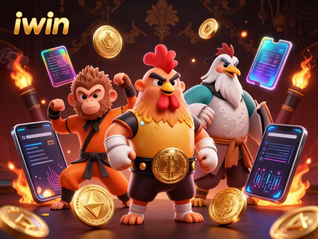 Experience the excitement of iwin's gaming world with vibrant characters and rich casino elements.