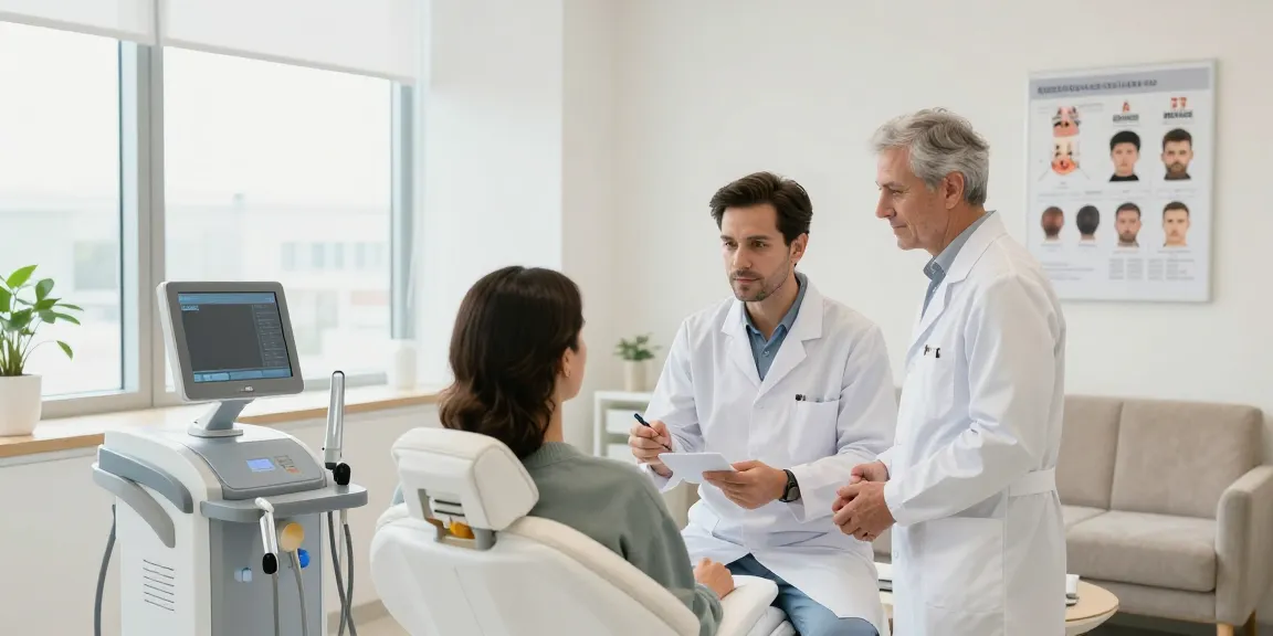 Hair transplant Turkey consultation with expert healthcare provider in a modern clinic focused on patient care.