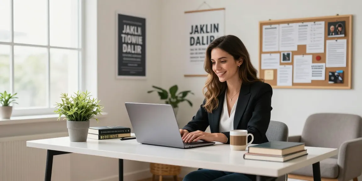 Jaklin Dalir inspiring personal branding scene in a modern home office.