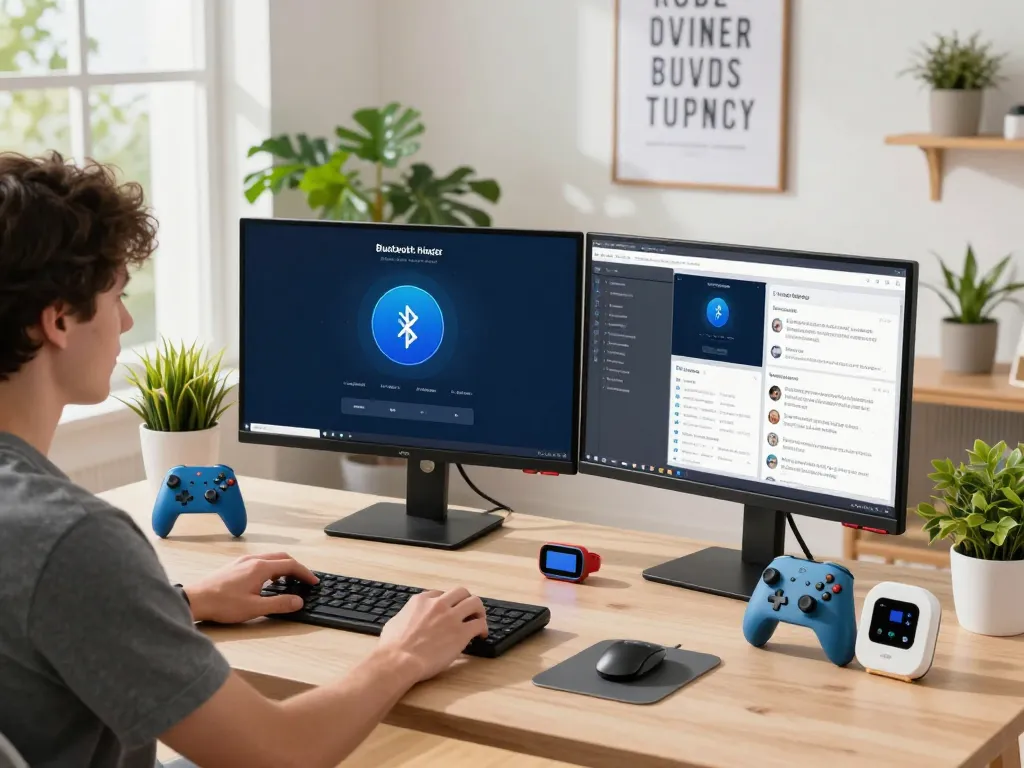 Discover the top 10 tech gadgets 2031 in a modern workspace showcasing Bluetooth devices and innovative technology.