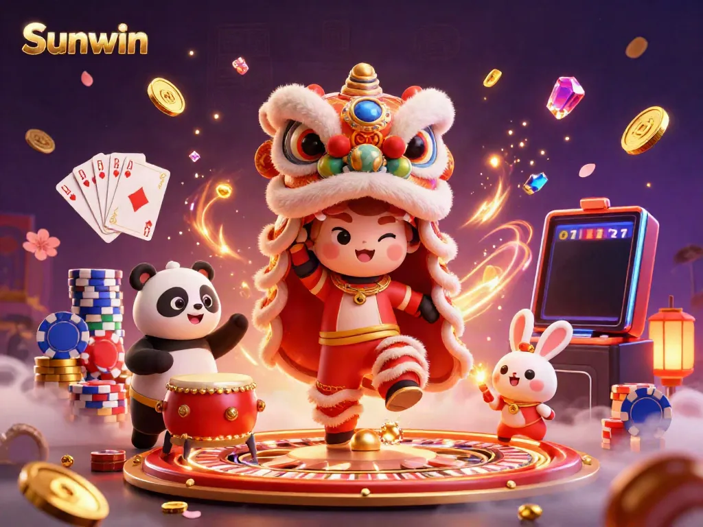 Experience the vibrant gameplay of Sunwin with captivating characters and rich casino elements.