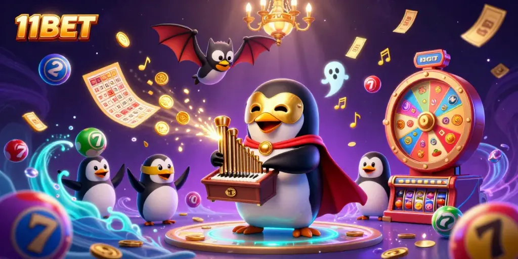 Experience thrilling gameplay at 11BET with vibrant characters and dynamic elements illustrating the excitement of casino gaming.